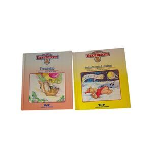The World Of Teddy Ruxpin Hardcover Book Set 1986 No Cassettes